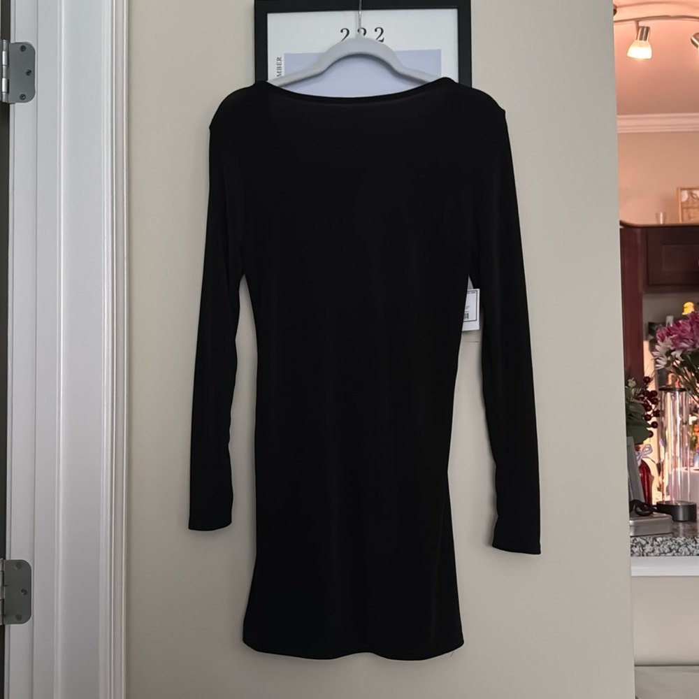 Sheer black bathing suit cover/dress